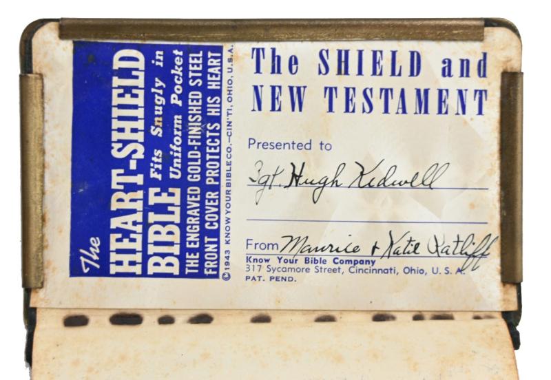 US WW2 Shield New Testament