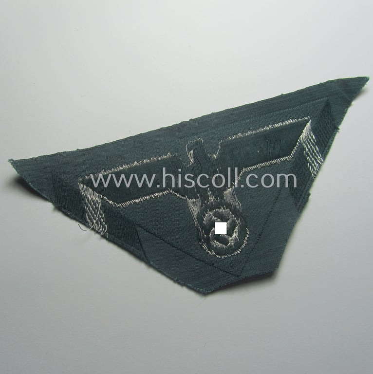 Later-war-period, WH (Heeres) officers'-pattern so-called: 'M44'-pattern- and/or: trapezoid-shaped breasteagle ie. 'Brustadler für Offiz. des Heeres'