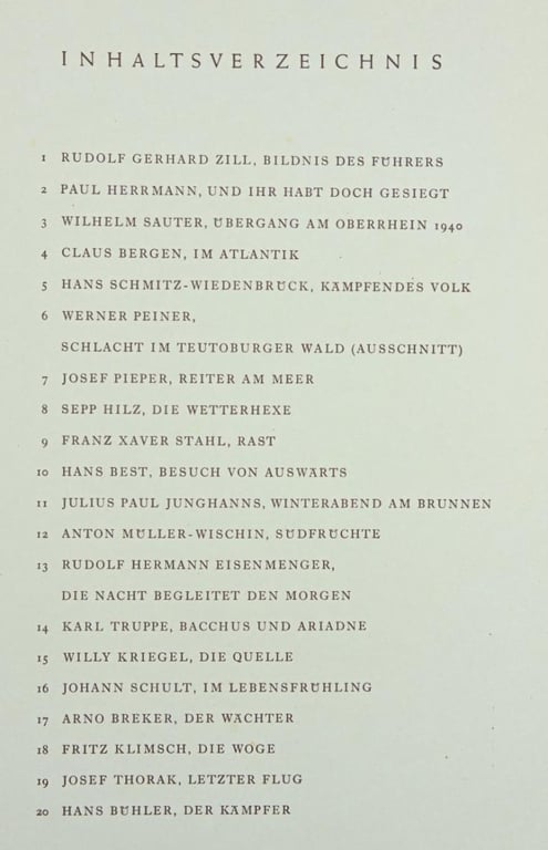 German Third Reich 'Grosse Deutsche Kunstausstellung 1942'  Portofolio