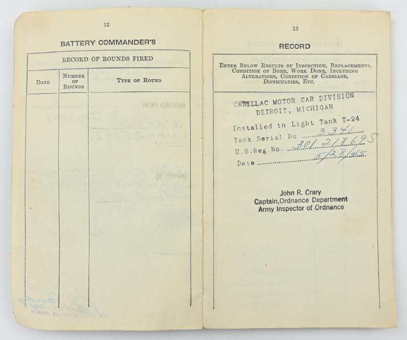 US M6 Anti Tank Gun Booklet