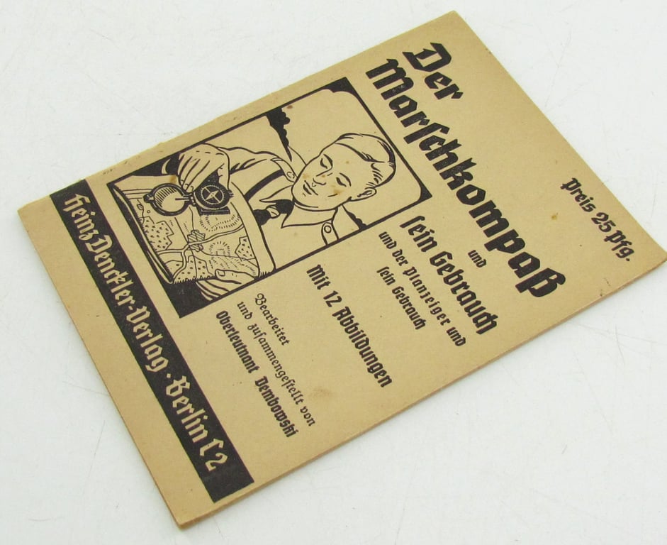 Booklet Hitler Youth : " Der Marschkompaß" und sein Gebrauch"