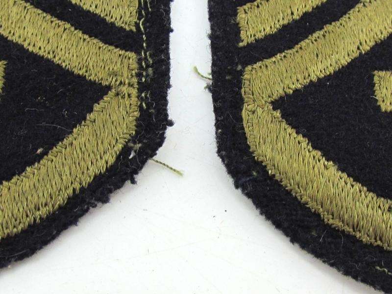 US WW2 NCO Rank Chevron Set