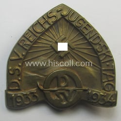 Attractive, bronze-toned- (and I deem 'Eisenblech'-based): 'Deutscher Ski...