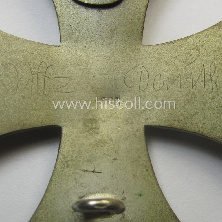 Stunning, very early war-period 'Eisernes Kreuz 1. Klasse' (or: Iron Cross 1st class) being a non-maker-marked (but '800'-silver-stamped!) 'Schinkel'-pattern example as was produced by the maker: 'Otto Schickle'