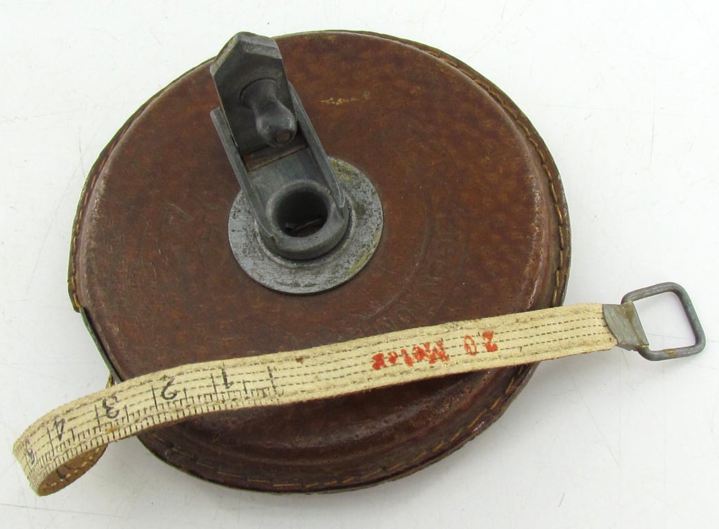 Wehrmacht 20m Measuring Tape – Dated 1943 – WaA Marked