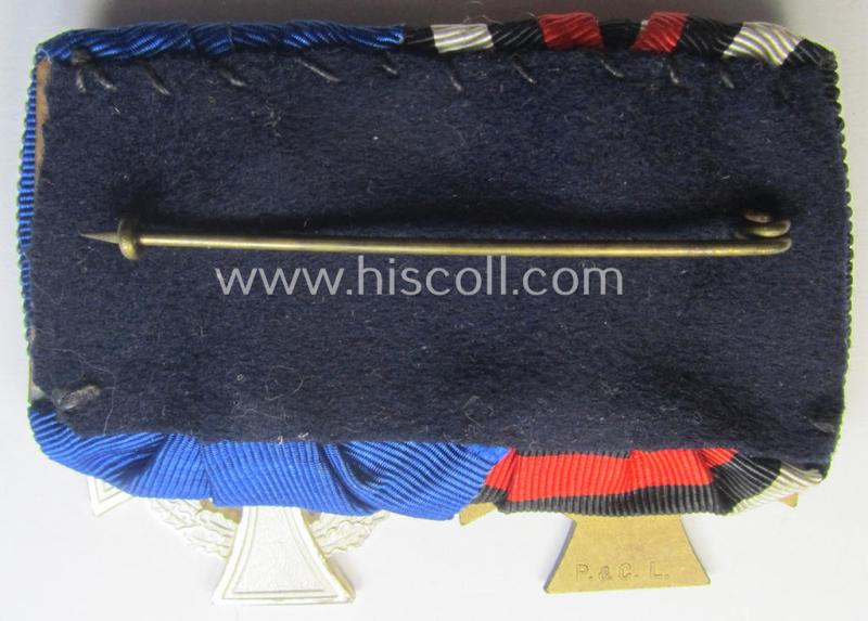 'Orden- o. Doppelspange' depicting a: 'Kriegsteilnehmerkreuz ohne Schwn.') and a: 'Treuedienst Ehrenzeichen der 2. Kl.'