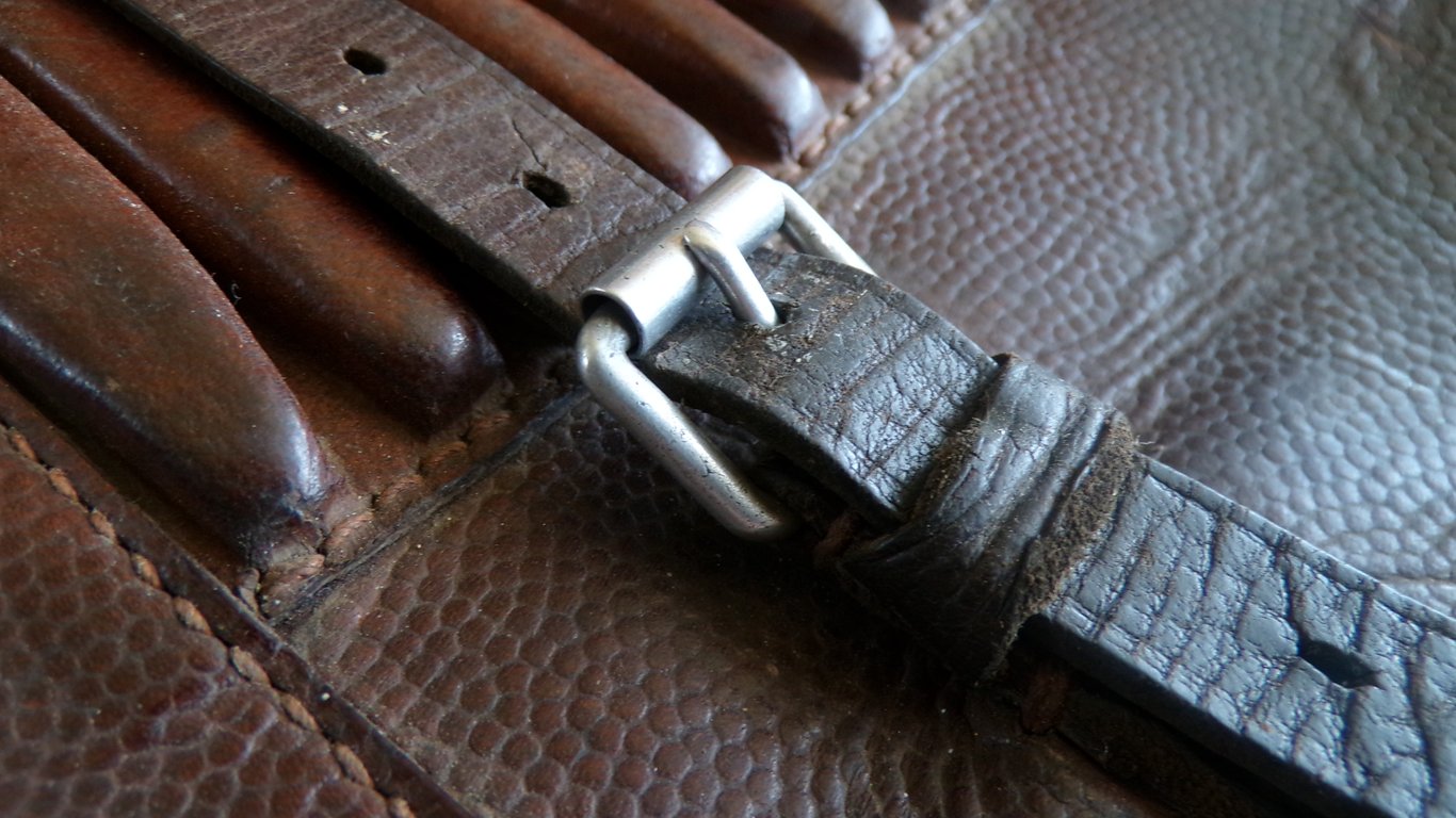 Early Brown Officer's Map Case with Ypern Map