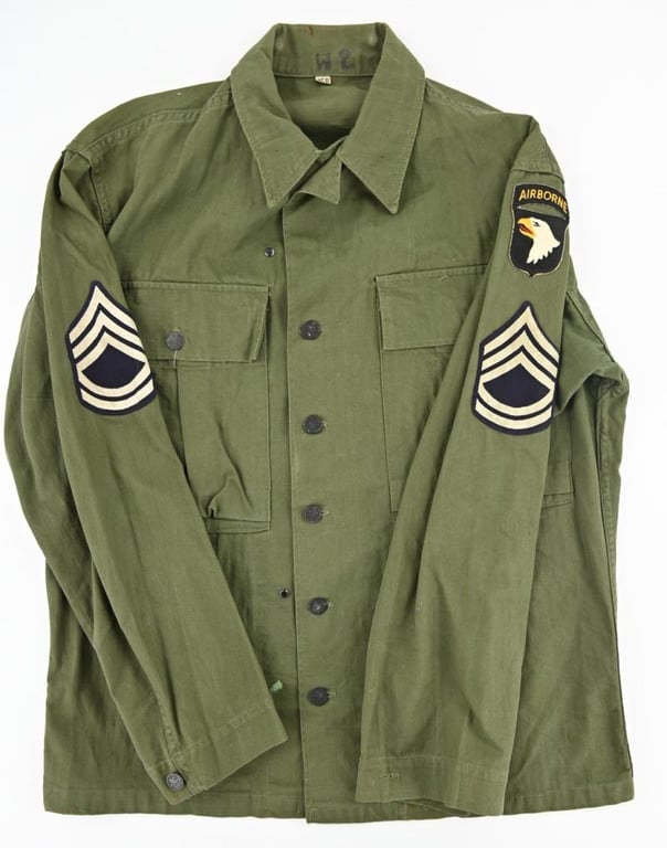 US WW2 HBT Combat Tunic 101st AB