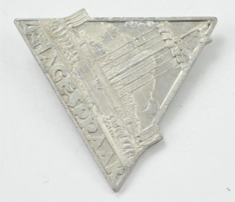 Dutch NSB Meeting Badge '4e Hagespraak' 1939