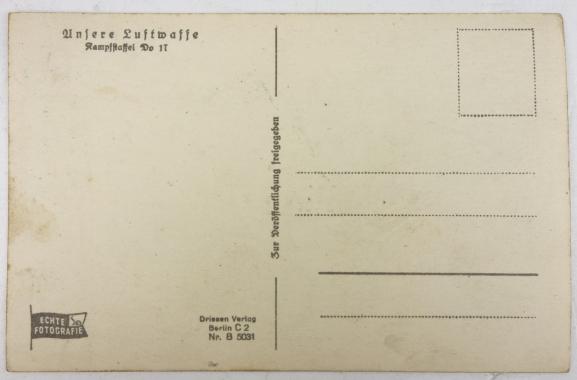 German LW Postcard 'Unsere Luftwaffe'