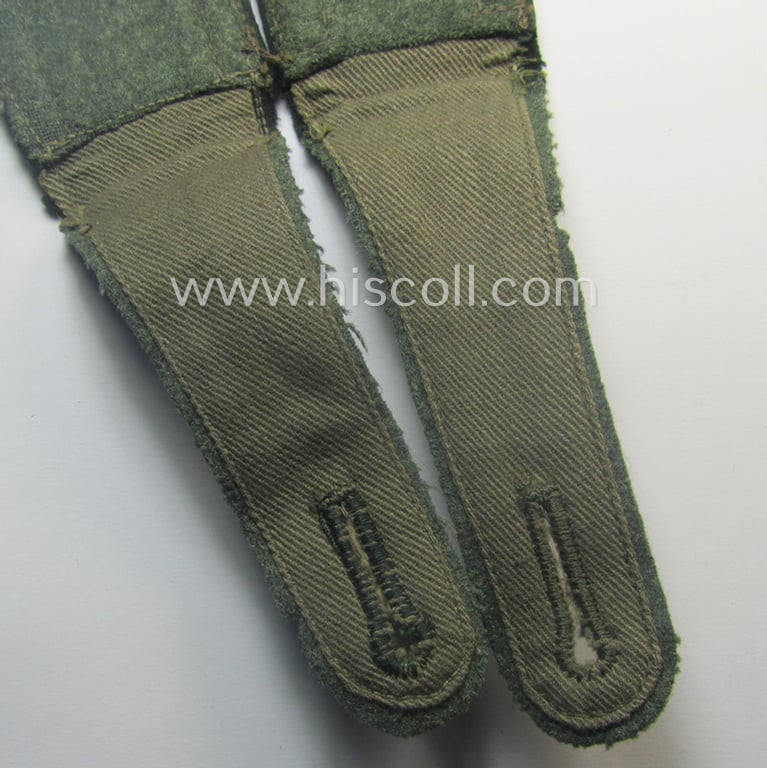 Fully matching pair of WH (Heeres), early- (ie. pre-) war-period, 'M36'-pattern (pointed-styled-) and generic-pattern, 'cyphered' NCO-type shoulderstraps as was intended for an: 'Unteroffizier des Infanterie-Rgts. 159'