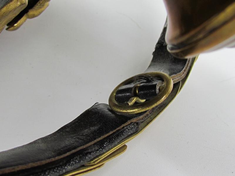 German officers spike helmet ( Pickelhaube ) Artillery Franco-Prussian war