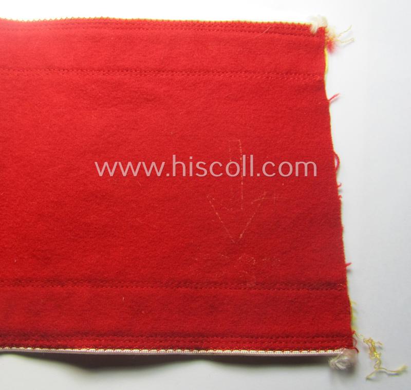 Superb - and equally rarely encountered! - N.S.D.A.P.-type, smooth-woolen-based armband (ie. 'Armbinde für politischen Leiter') as was intended for usage by an: 'N.S.D.A.P. Kreisleiter eines Hauptamtes'