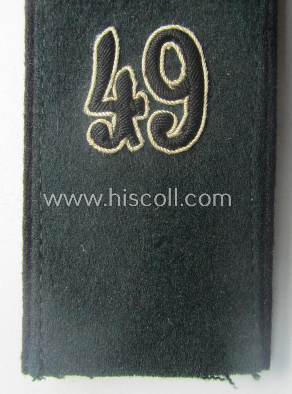 Single - but neverthless scarcely seen! - WH (Heeres) EM-type (ie. 'M36-/M40-pattern, rounded-style) 'cyphered' shoulderstrap as was specifically intended for usage by a: 'Soldat des Pionier-Bataillons 49'