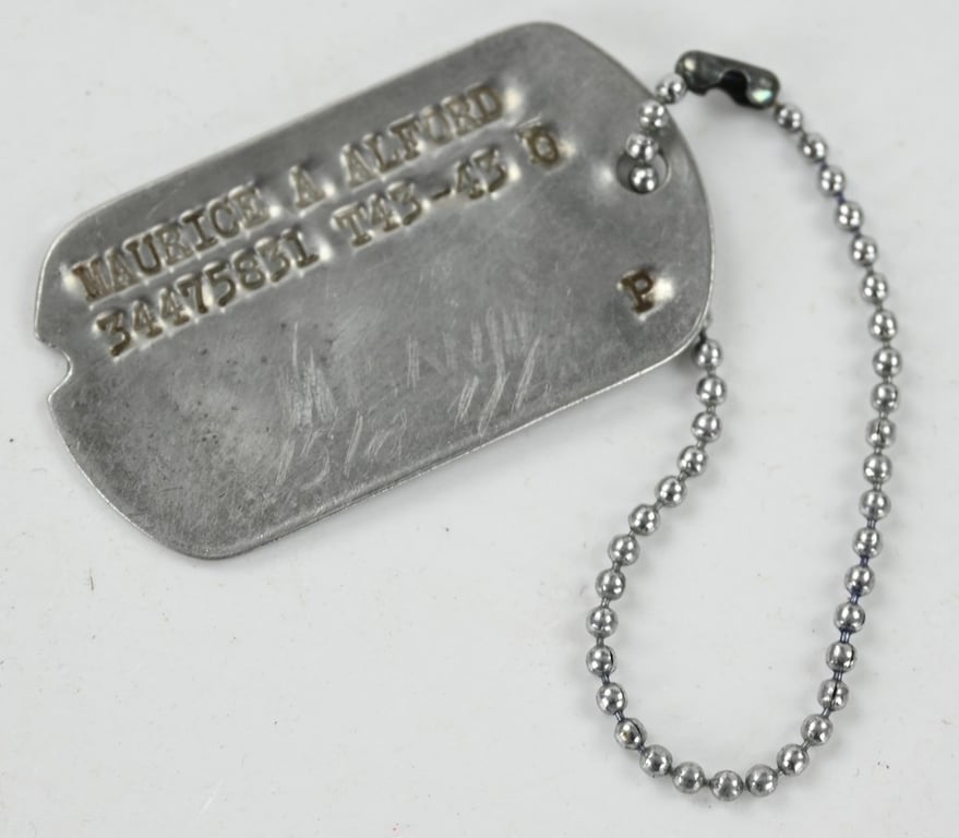 US WW2 Dog-tag 155th Infantry Regiment
