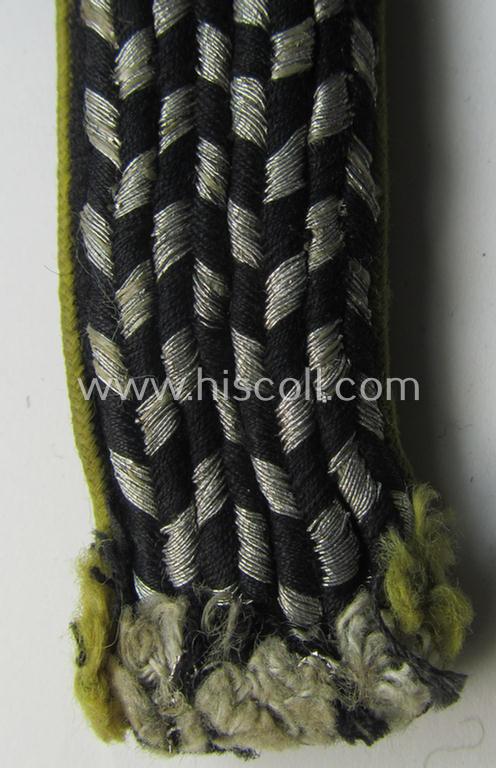 Attractive - and not that easily encountered! - N.S.K.K. (ie.: 'National Socialistisches Kraftfahr Korps') shoulderboard as was intended for usage by an N.S.K.K.-soldier who served within the: 'Motorgruppe Schlesien o. Franken'