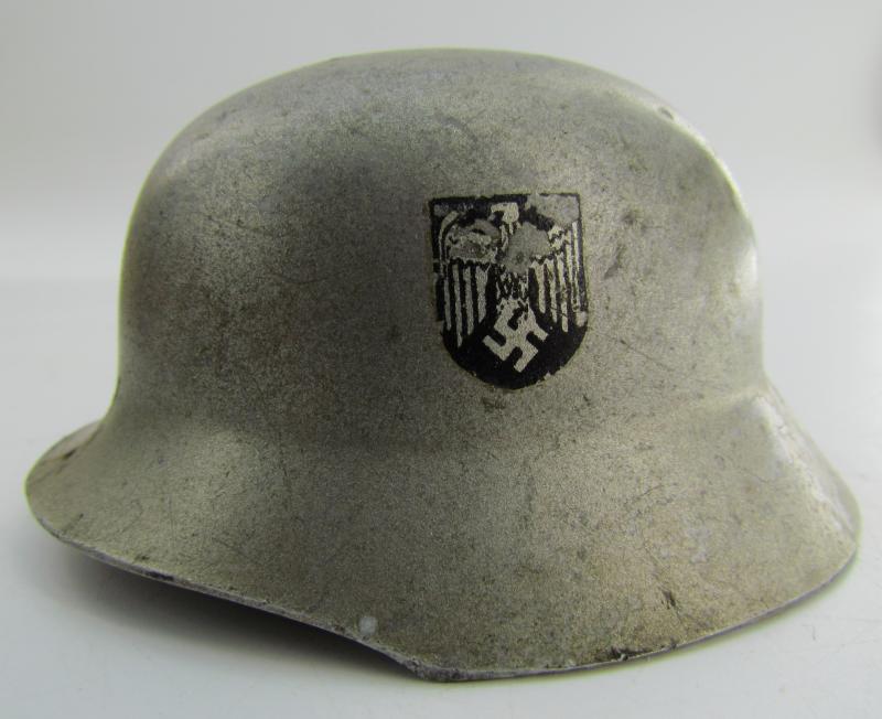 Wehrmacht (Heer) double decal miniature wedding helmet