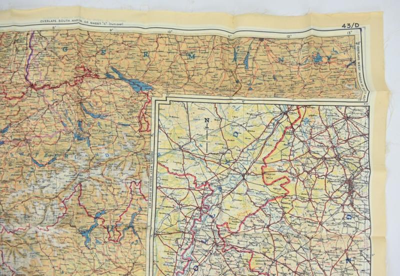 USAAF WW2 Escape Map set with Cover & Compas