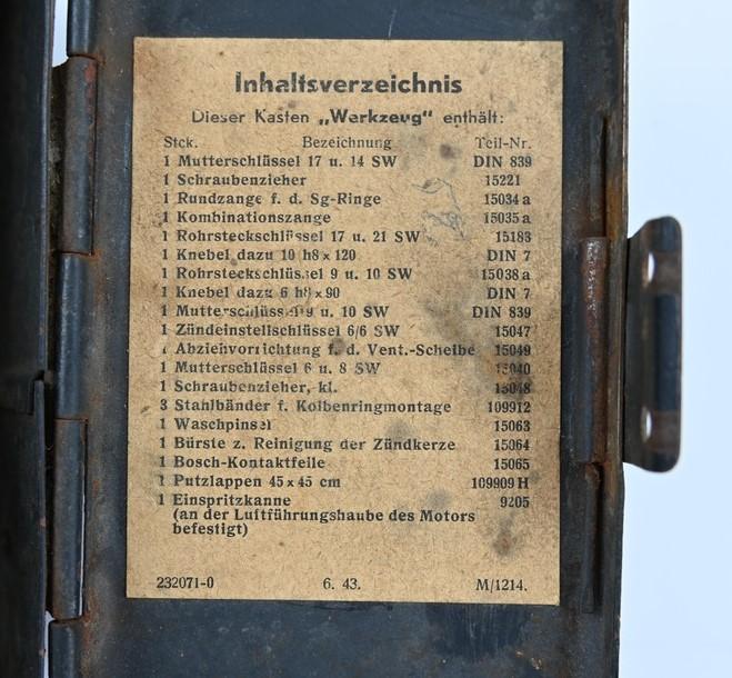German WH Toolbox 'Werkzeugkasten'