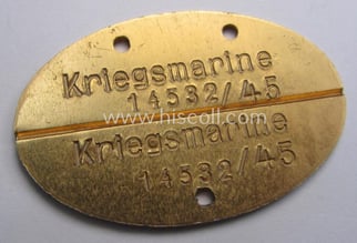 Later-war- (albeit 'standard-issue'-) pattern, WH (Kriegsmarine) typical aluminium-based-...