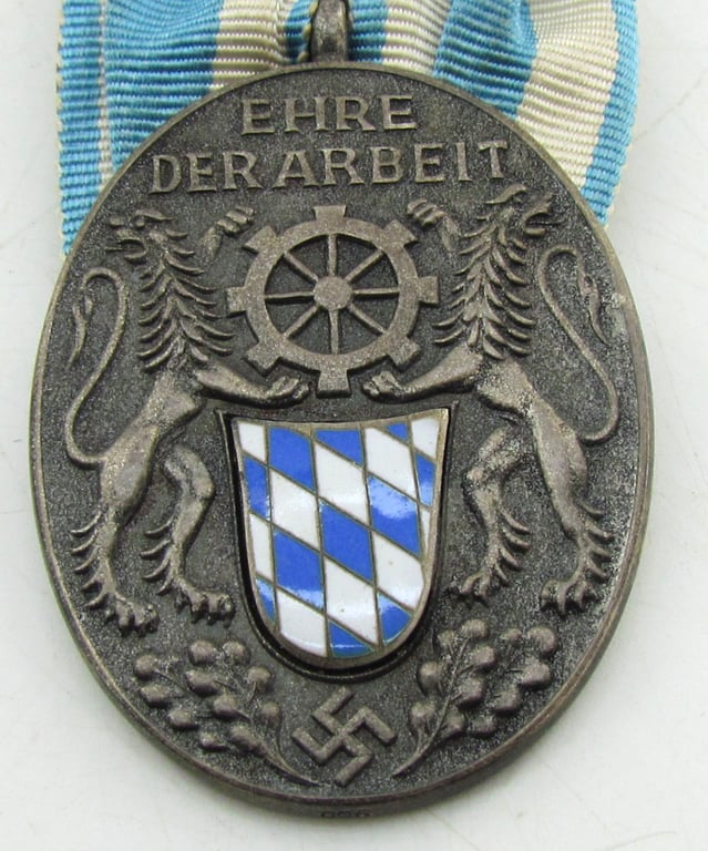 Treudienstabzeichen der Bayerischen Industrie + miniature + etui