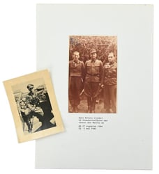 Signature of Waffen-SS KC&OLC Recipient 'Karl Kreutz'