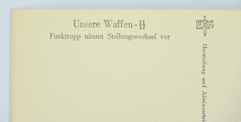 German Waffen-SS Kriegsberichter Postcard 'Unsere Waffen-SS'