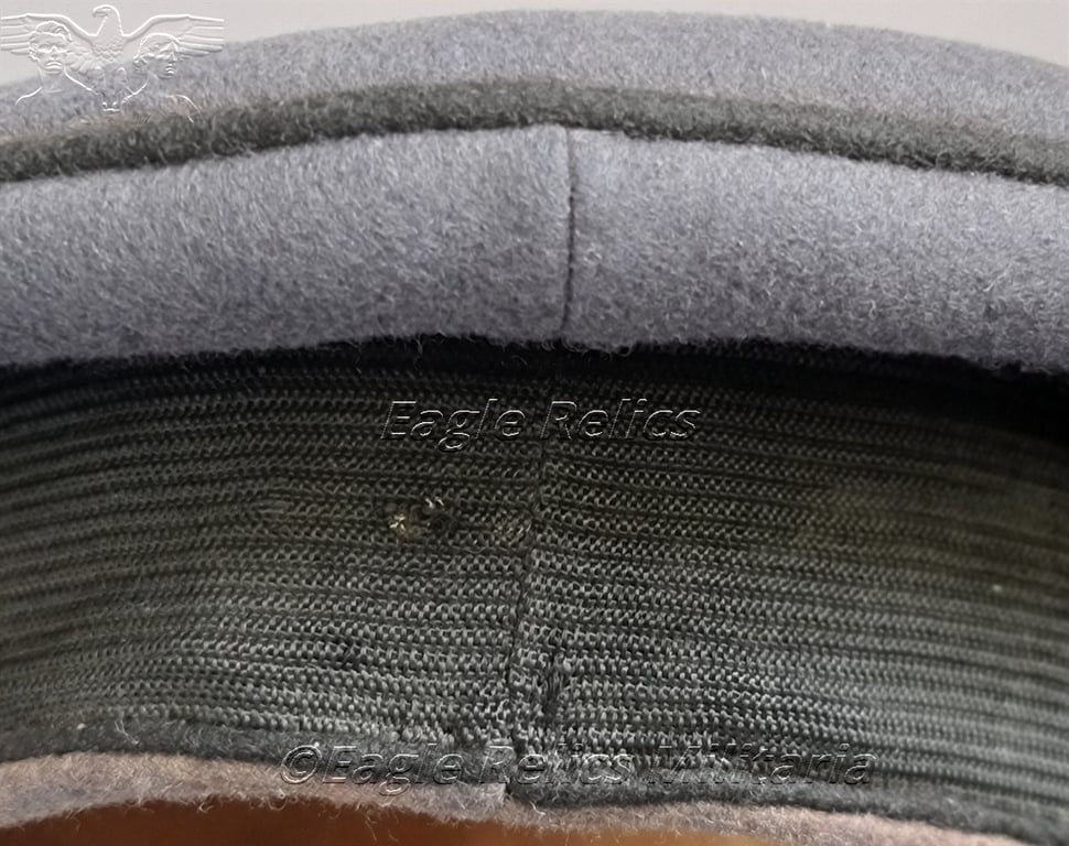 Rare Luftwaffe construction NCO visor cap Baupionier -Schellenberg