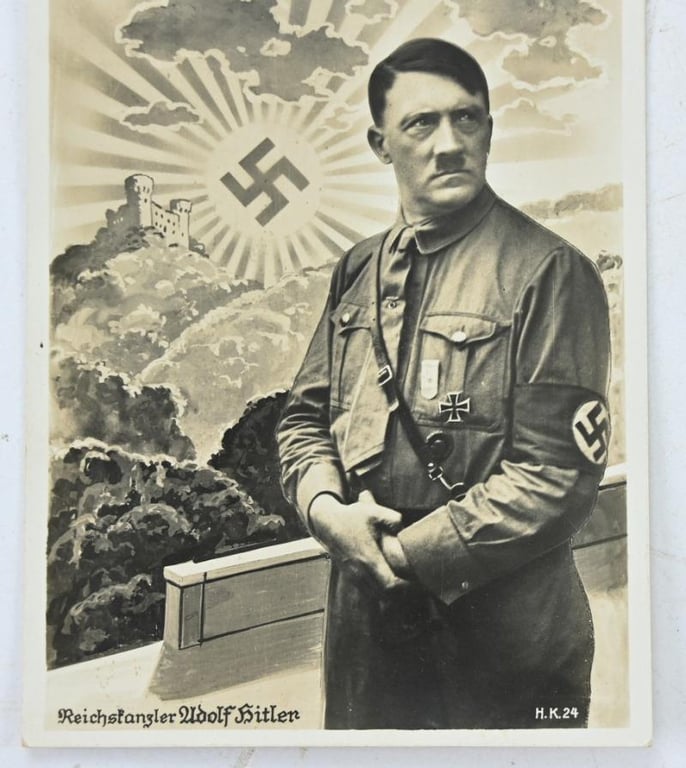 German Third Reich Adolf Hitler Postcard