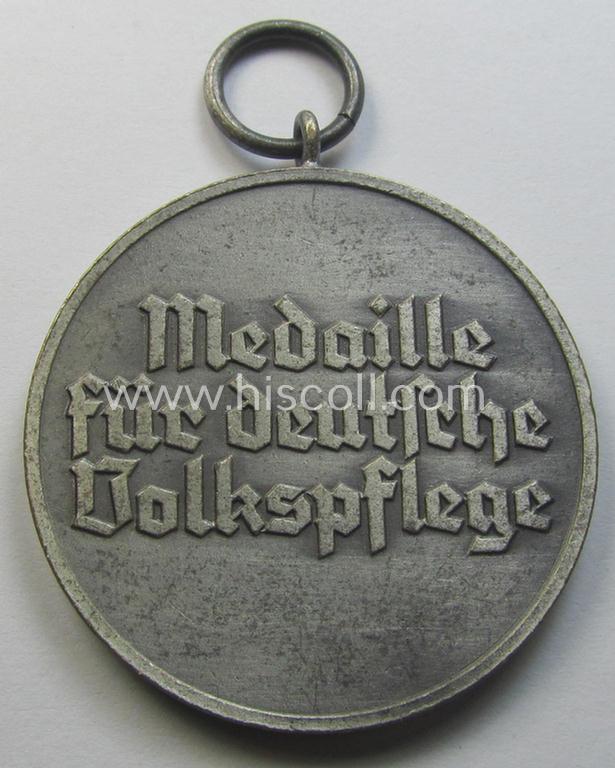 'Frosted' silver-toned (and I deem zinc- ie. 'Feinzink'-based!) 'Deutsche Volkspflege'-medal