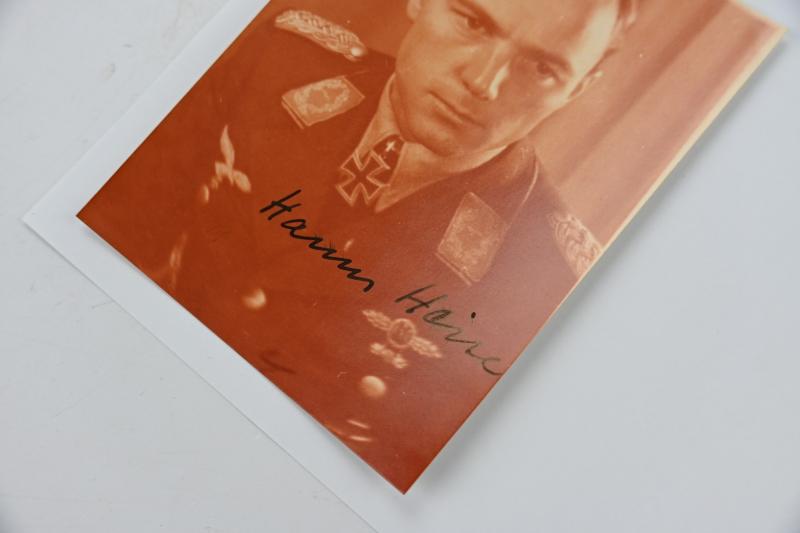 Signature of Luftwaffe KC Recipient 'Hanns Heise'