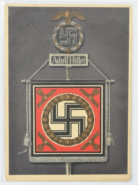 German Propaganda Postcard 'NSDAP Standarte'