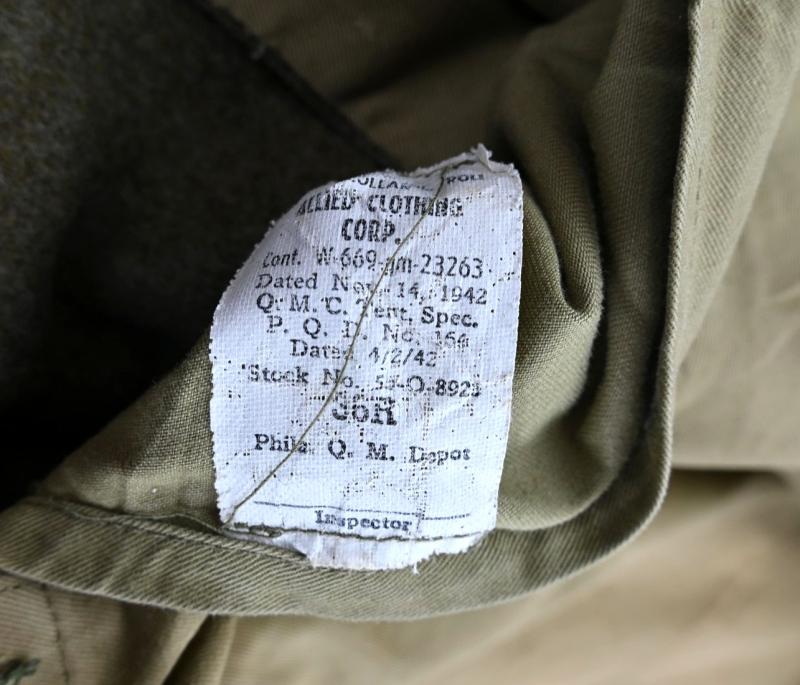 US WW2 Enlisted Men Wool Greatcoat