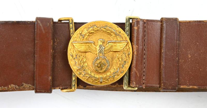 German NSDAP Political Officers Belt & Beltbuckle