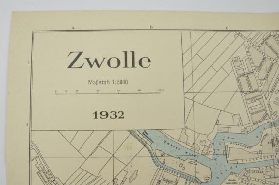 German Wehrmacht General Staff Map of 'Zwolle'