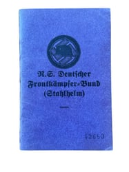 Stahlhelm-bund Membership Book