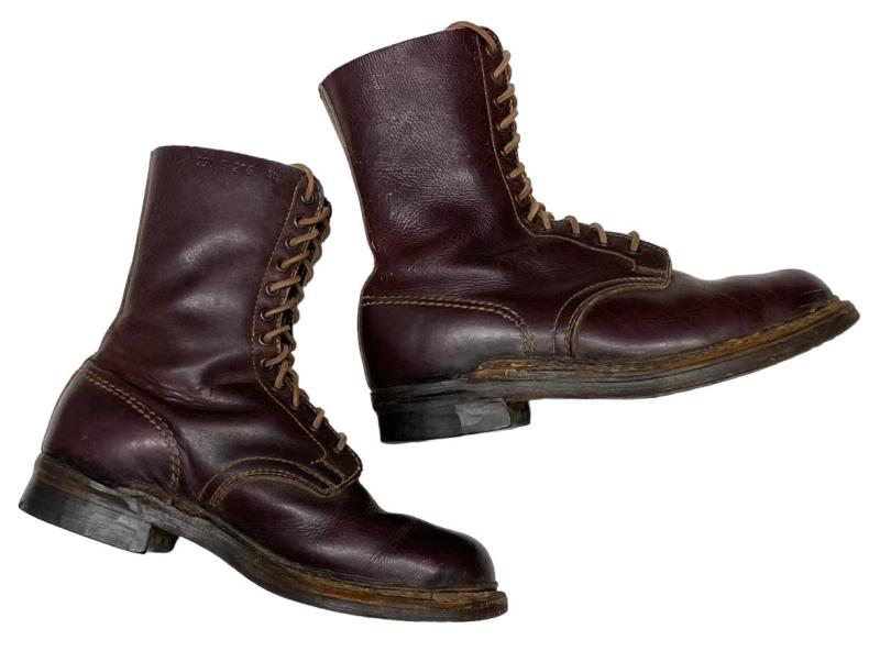 2nd Model Fallschirmjäger Jumpboots in Brown (!) Leather