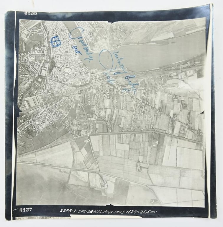 Allied WW2 Aerial Reconnaissance Picture France