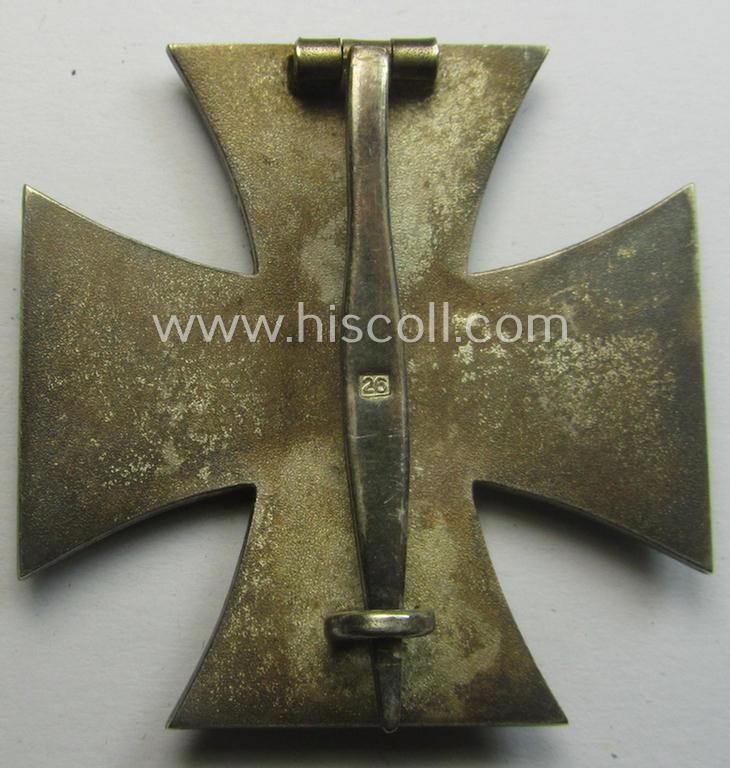 'Eisernes Kreuz 1. Klasse' (ie. Iron Cross 1st Class) being a maker- (ie. '26'-) marked example as was produced by the company: 'B.H. Mayer's Kunstprägeanstalt'