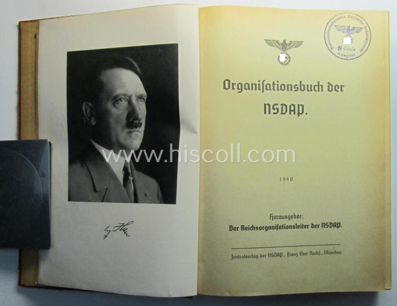 'Organisationsbuch der N.S.D.A.P.' - 6th edition, '1940'