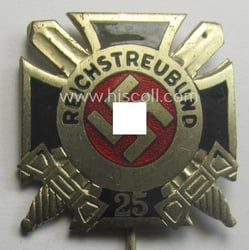 Membership lapel-pin (or: 'Mitgliedsabzeichen') aka: 'Ehrennadel für 25jährige...