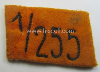 Single, SA (ie. 'Sturmabteilungen') collar-patch (ie. 'Kragenspiegel'): 'SA-Mitglied'...