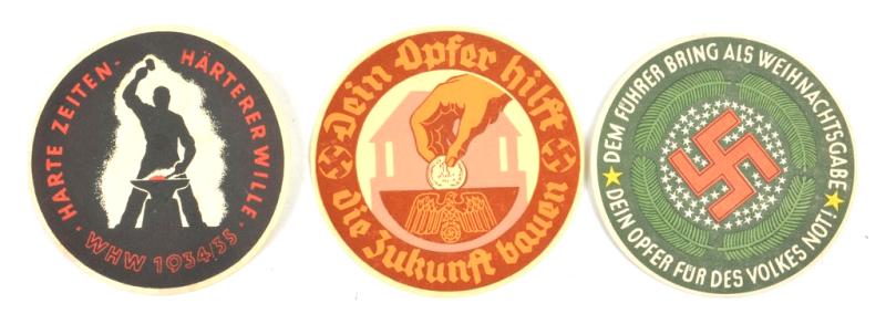 German WHW Door Stickers
