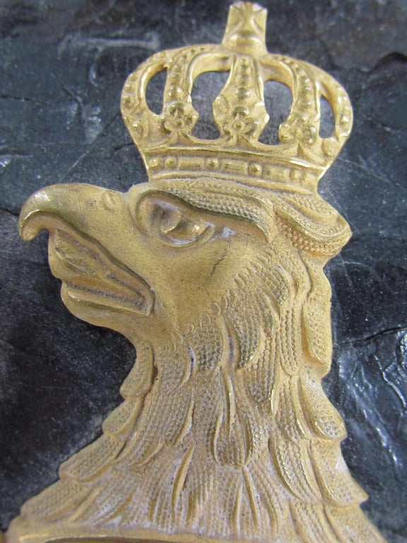 German officers spike helmet ( Pickelhaube ) Artillery Franco-Prussian war