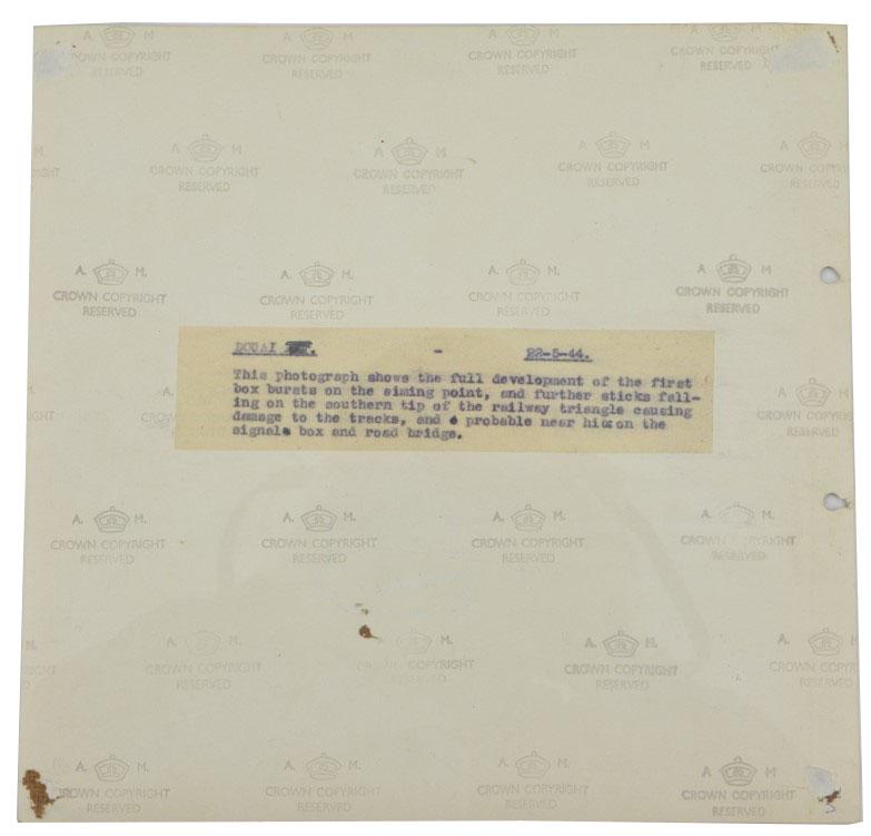 British WW2 Bombing Picture Trainstation Douai France