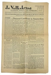 Dutch Newspaper 'De Volkskrant' May 8th, 1945