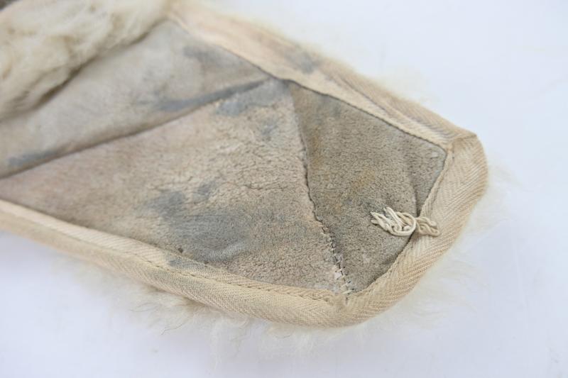 German LW White Winter Fur Cap