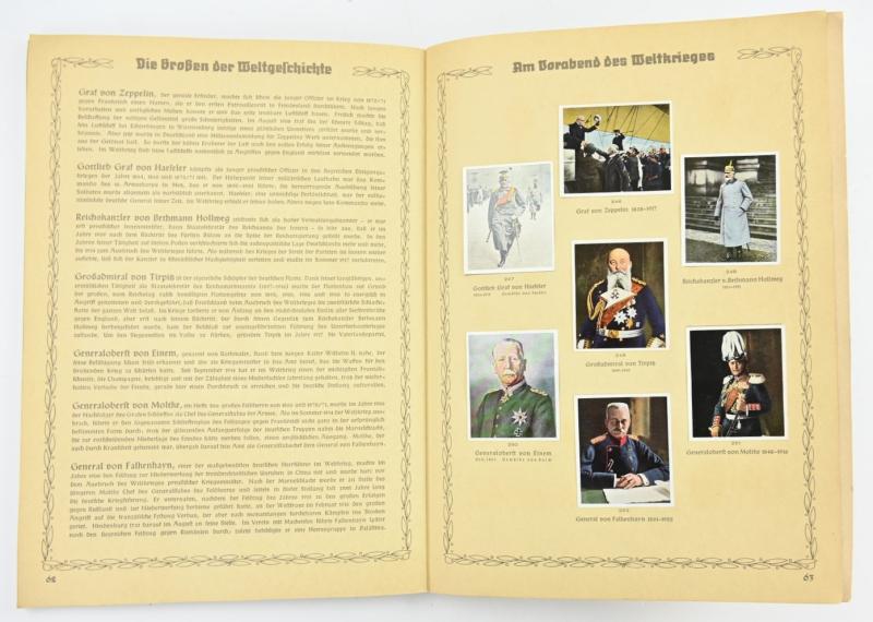 German Third Reich Era Cigaretalbum 'Die Großen der Weltgeschichte'