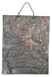 Dutch NAD Bronze Tile 'De liefde tot zijn...