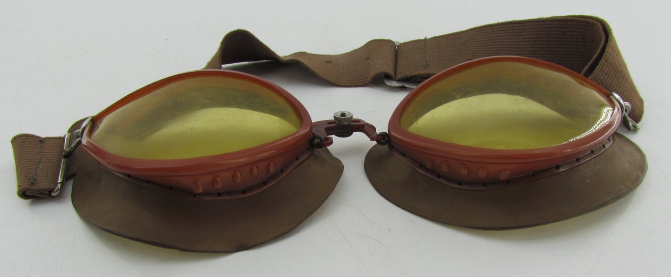 1930s–1940s Motorcycle / Protective Goggles – Kradmelder Style